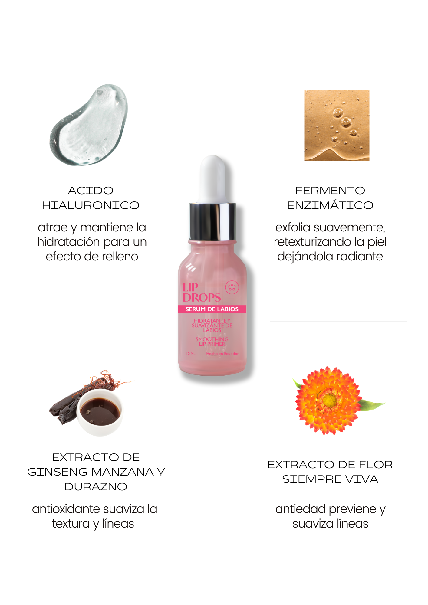 Serum de labios Lip drops