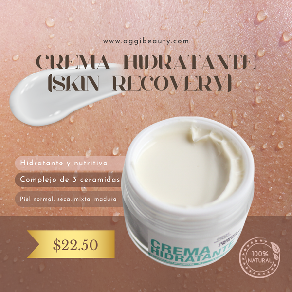 Crema hidratante squalane + ceramidas + Immortelle + Beta Glucan (skin recovery)