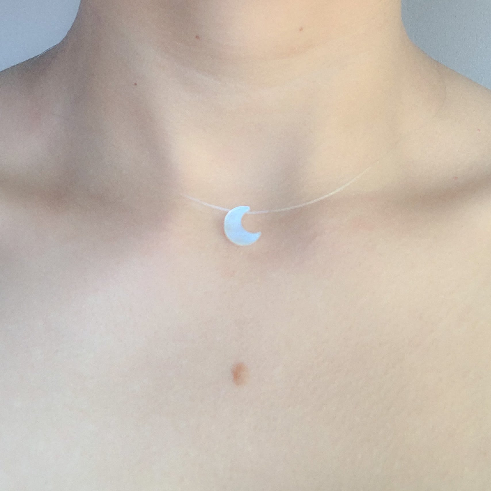 Moon Necklace mother of pearl